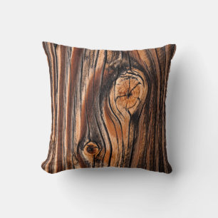 Coussin Motif du grain de bois