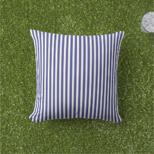 Coussin Motif Élégant Bleu Et Blancs