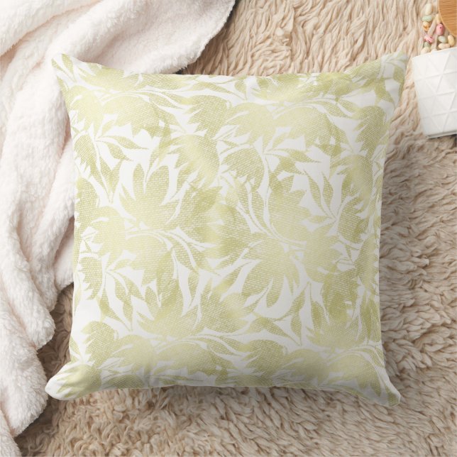 Coussin Motif Élégant Floral Boho Doré (Couverture)