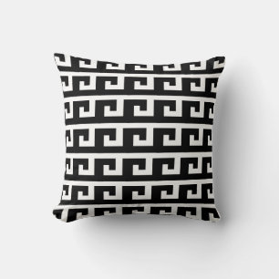 Coussin Motif élégant noir et blanc