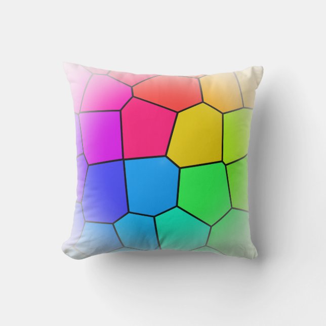 Coussin Motif élégant Rainbow (Recto)