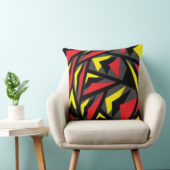 Coussin Motif élégant triangle coloré (Chaise)