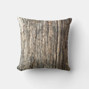 Coussin Motif en bois