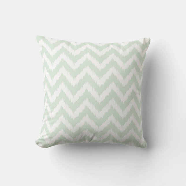 Coussin Motif en bon état moderne de Chevron Ikat (Recto)