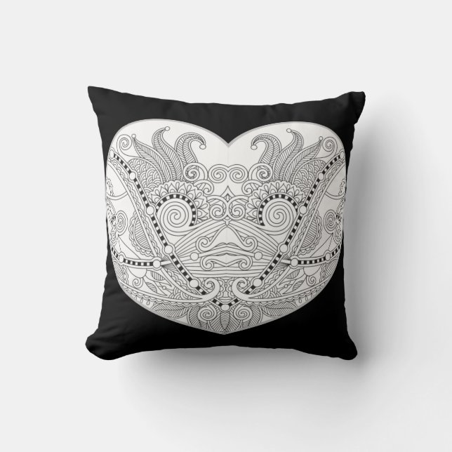 Coussin Motif en forme de coeur (Recto)
