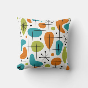 Coussin Motif en forme d'étoile du milieu du XXe siècle Mo