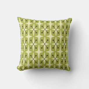 Coussin Motif en forme d'étoile du milieu du XXe siècle mo
