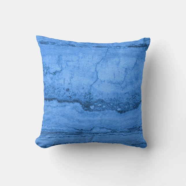 Coussin Motif en granit bleu, marbre bleu, pierre bleue (Recto)