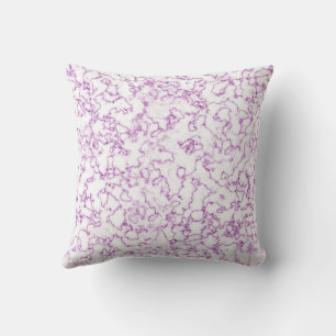 Coussin Motif en marbre violet