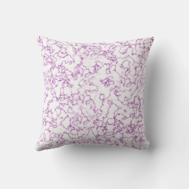 Coussin Motif en marbre violet (Verso)