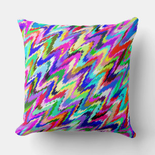 Coussin Motif en mosaïque colorée #10