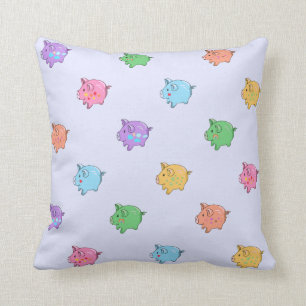 Coussin Motif en pastel de porc