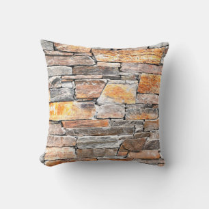 Coussin Motif en pierre, pierre naturelle