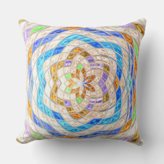 Coussin Motif en verre de mosaïque Abstrait #4