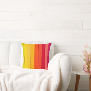 Coussin Motif esthétique de couleur vibrante Décoratif 