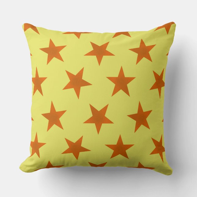 Coussin Motif Étoiles Dorées 4 (Recto)