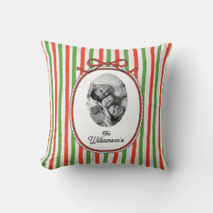Coussin Motif fantaisiste de photo de Noël Personnalisé