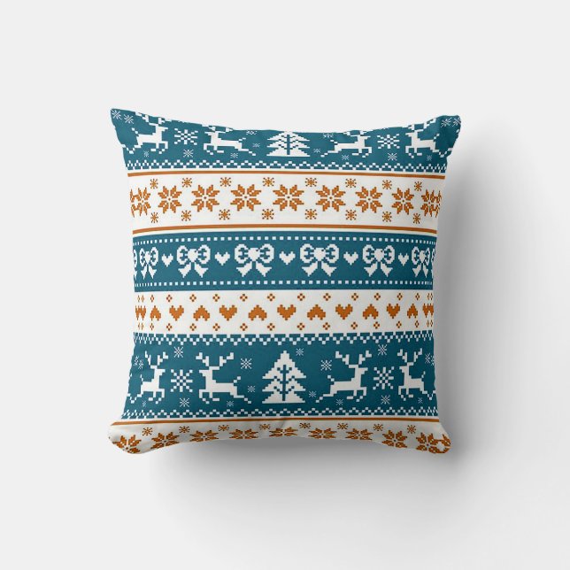 Coussin Motif festif de Noël (Recto)