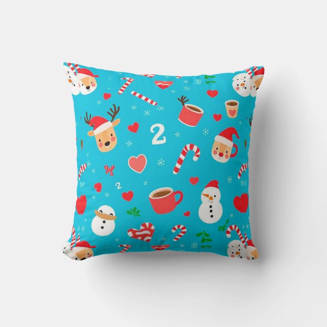 Coussin Motif festif de Noël (Recto)