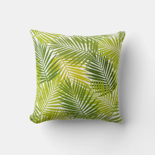 Coussin motif feuille