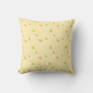 Coussin motif feuille