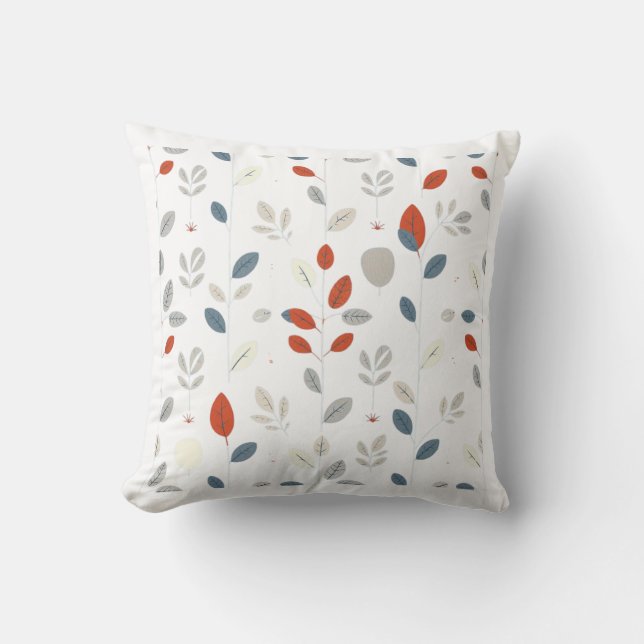 Coussin Motif feuille (Recto)