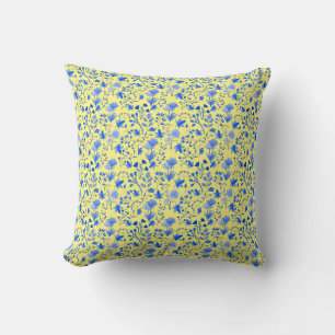 Coussin Motif feuille 12.bw Lyellow BG