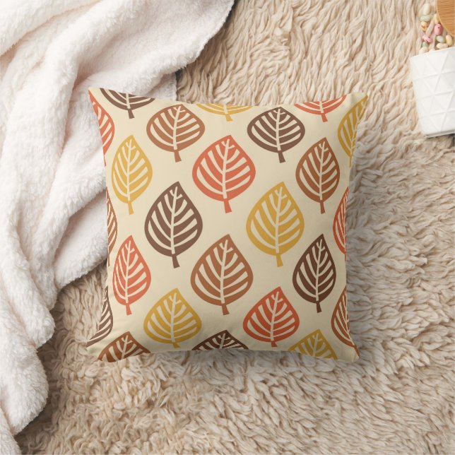 Coussin Motif feuille d'automne aux couleurs d'automne (Couverture)