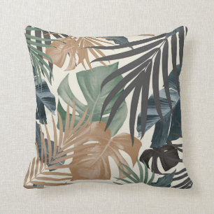 Coussin Motif Feuille de la Jungle tropicale #13a