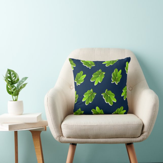 Coussin Motif feuille des Tropics Throw Pillow (Chaise)