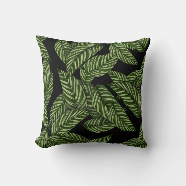 Coussin Motif Feuille tropical (Recto)