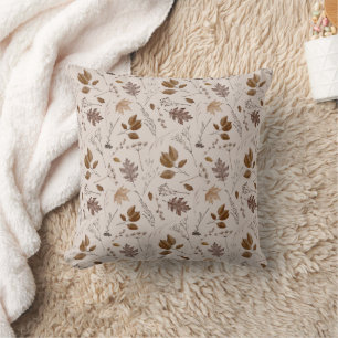 Coussin Motif Feuilles d'automne