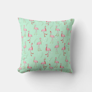 Coussin Motif Flamingo rose pâle