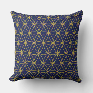 Coussin Motif Fleur d'Or de Vie