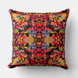 Coussin Motif fleur rétro
