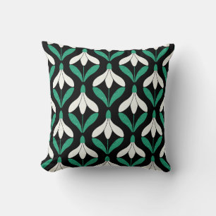 Coussin Motif flocon de neige rétro scandinave moderne du 
