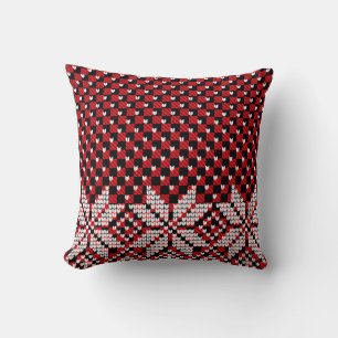 Coussin Motif Flocons de Neige