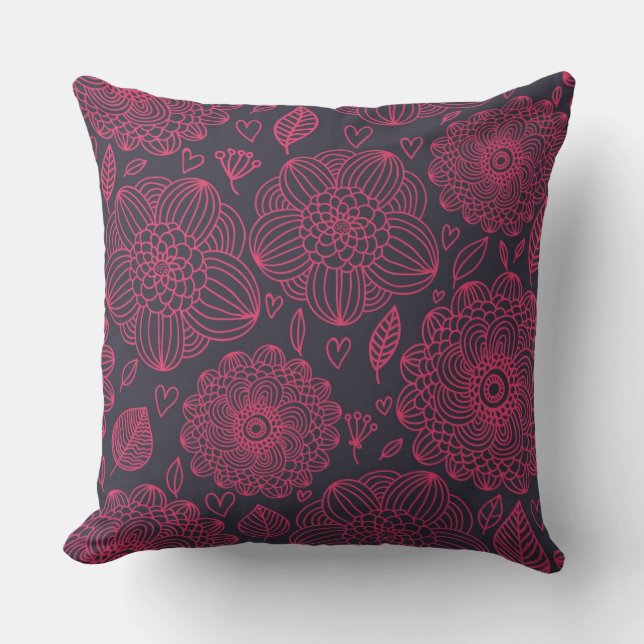 Coussin Motif floral (Recto)