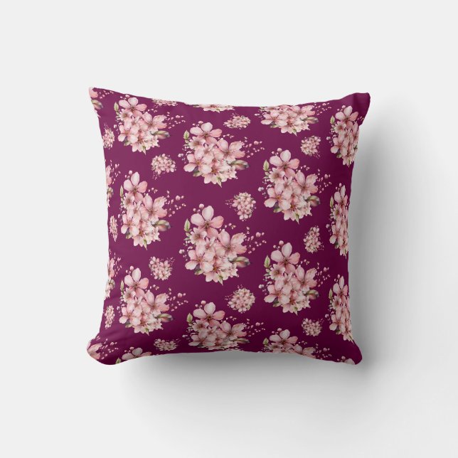 Coussin Motif floral  (Recto)