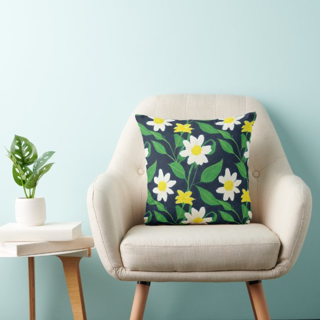 Coussin Motif floral (Chaise)