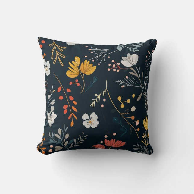Coussin Motif floral (Recto)
