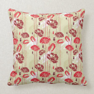 Coussin Motif floral 2 d'élégance abstraite
