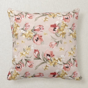 Coussin Motif floral 3 d'élégance abstraite