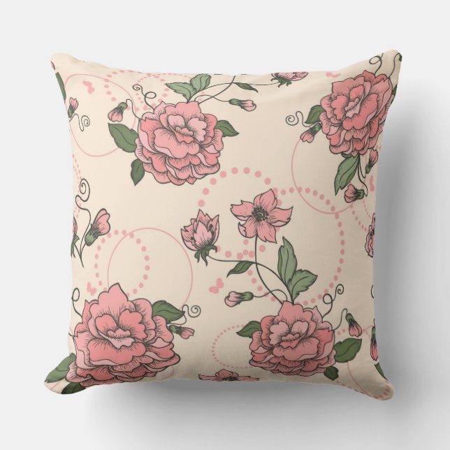 Coussin Motif floral 5 (Recto)