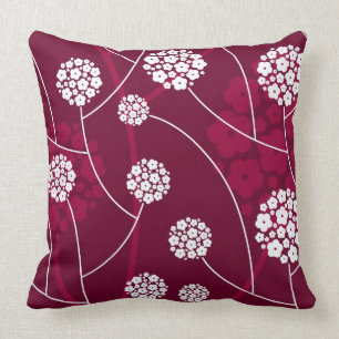 Coussin Motif floral abstrait