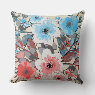 Coussin Motif floral aquarelle vintage #20