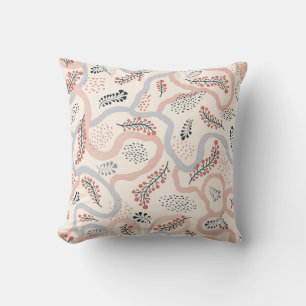 Coussin Motif floral artistique, décoration d'automne orne