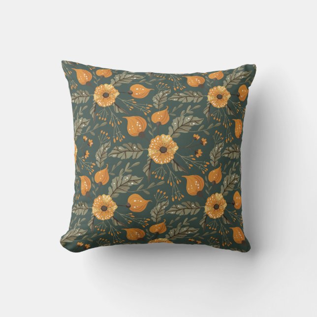 Coussin Motif floral Boho (Recto)