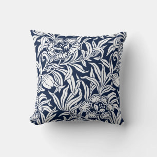 Coussin Motif floral botanique vintage Art Nouveau