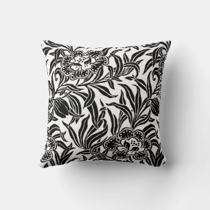 Coussin Motif floral botanique vintage Art Nouveau 